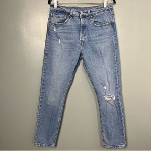 Levi’s Premium 501 Skinny Distressed Jeans W30 / L28